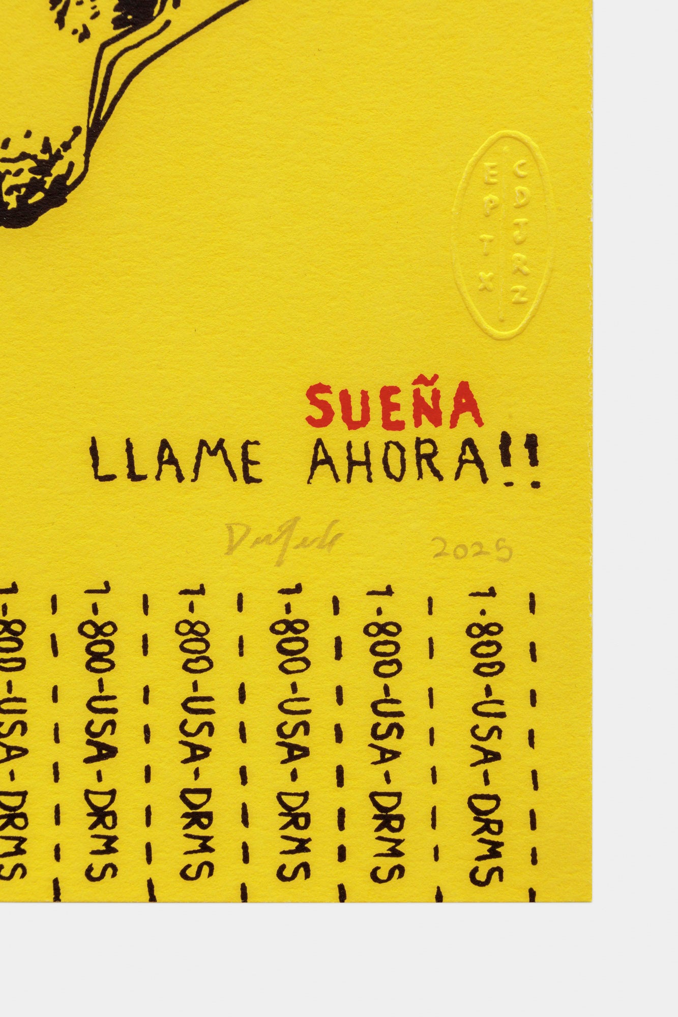 1.800.USA.DRMS - Limited Edition Signed Print