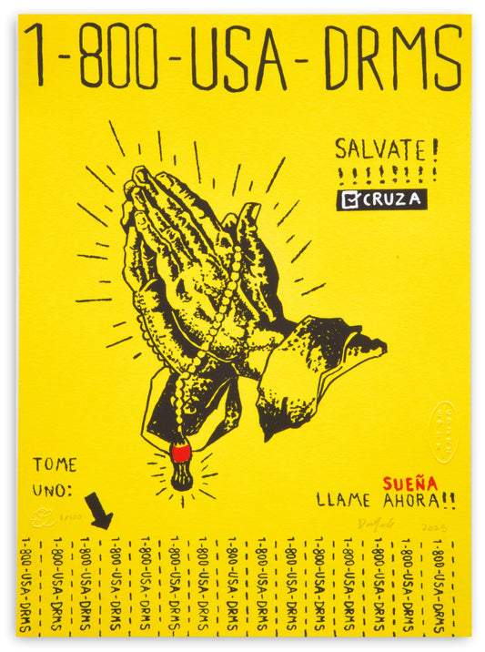 1.800.USA.DRMS - Limited Edition Signed Print